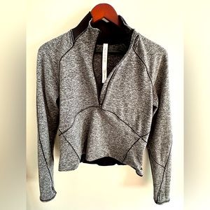 Lululemon Always Alert Half Zip size 10 black